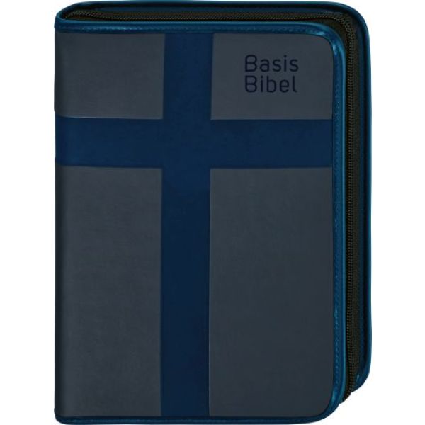 BasisBibel. Die Kompakte. Hülle mit Reißverschluss - blau