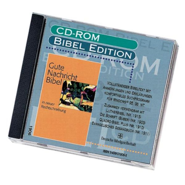 Produktbild des Artikels Gute Nachricht Bibel - CD-ROM Bibel Edition (Software - CD-ROM)