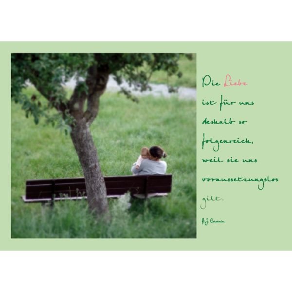 Produktbild - Postkarte "Die Liebe ist für uns deshalb so..." - 5 Stück