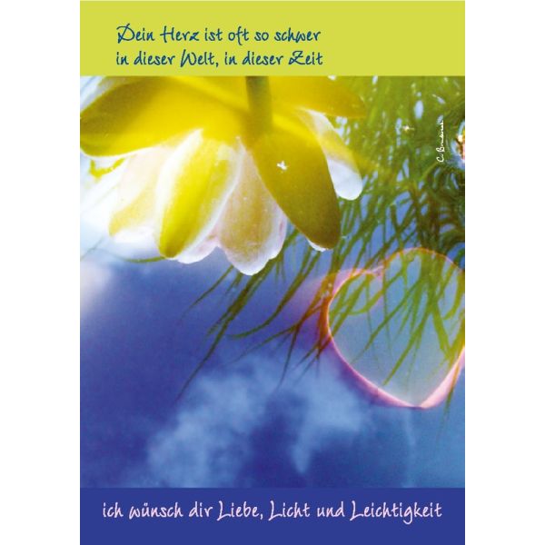 Produktbild - Postkarte "Ich wünsche dir Liebe, Licht und Leichtigkeit" - 5 Stück