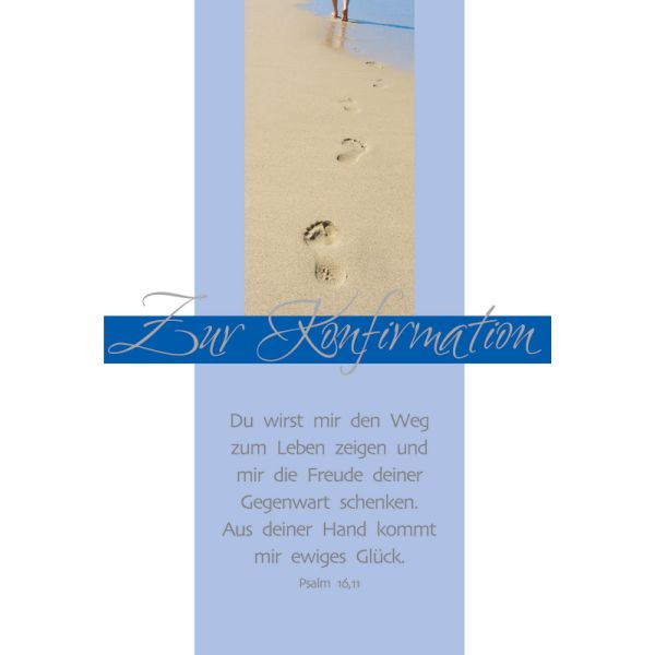Produktbild - Faltkarte "Zur Konfirmation" - Du wirst mir den Weg... - 5 Stück