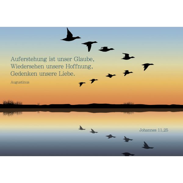 Produktbild des Artikels Faltkarte "Auferstehung ist unser Glaube" - 5 Stk. (Schreibwaren)