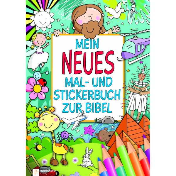 Produktbild des Artikels Mein neues Mal- und Stickerbuch zur Bibel (Buch - Kartoniert)