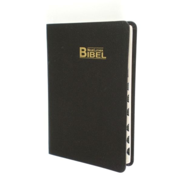 Produktbild - Lutherbibel Goldschnitt mit Griffregister  - schwarz