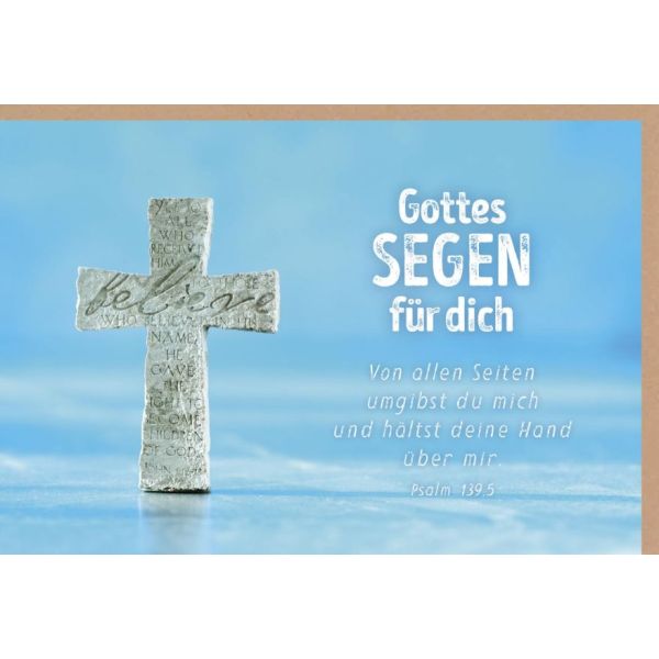 Produktbild des Artikels Faltkarte "Gottes Segen für dich" - Einsegnung/Bibl.Unterricht (Schreibwaren)