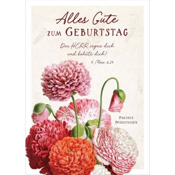 Postkartenserie "Der Herr segne dich - Geburtstag" 12 Stk.