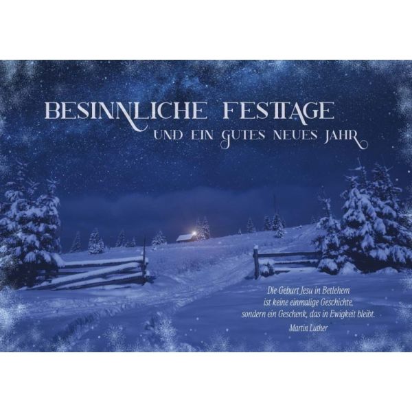 Produktbild des Artikels Postkarten "Besinnliche Festtage" 12 Stück (Schreibwaren)