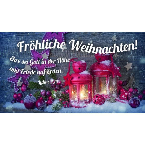 Produktbild - Schokoladengrüße "Fröhliche Weihnachten!" (40g)