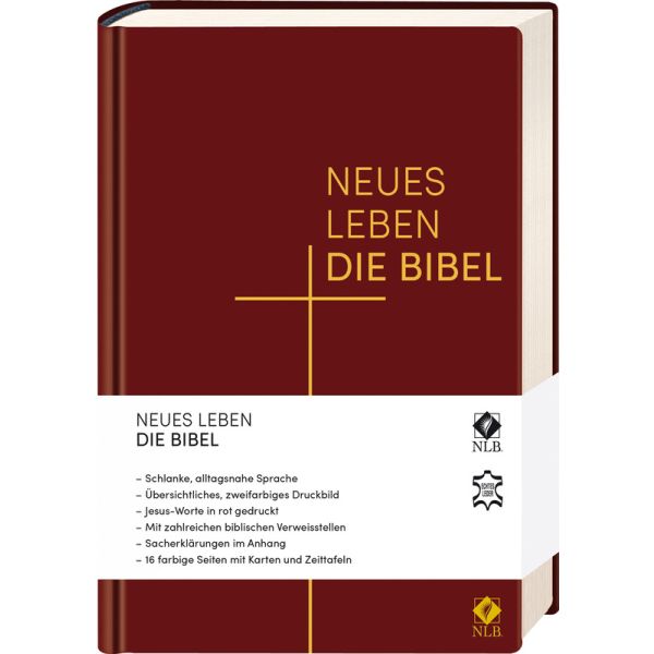 Neues Leben. Die Bibel, Standardausgabe, Leder, Goldschnitt