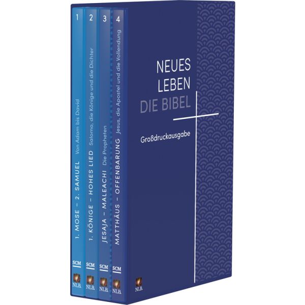 Neues Leben. Die Bibel, Großdruckausgabe in 4 Bänden