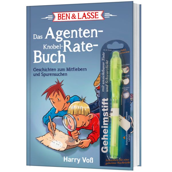 Produktbild - Ben & Lasse - Das Agenten-Knobel-Rate-Buch