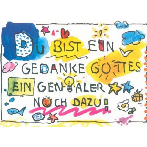 Produktbild des Artikels Du bist ein Gedanke Gottes (Schreibwaren)