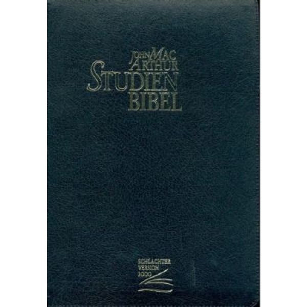 Produktbild des Artikels MacArthur Studienbibel - Schlachter 2000 schwarz (Bibel - Leder)