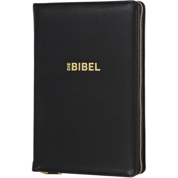 Schlachter 2000 - Taschenausgabe,Kalbsleder,flex.Einband,Reißverschluss,Goldschn