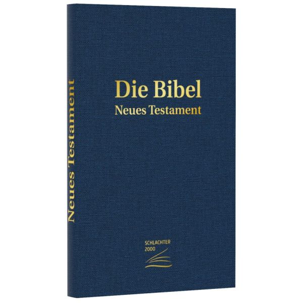Produktbild des Artikels Schlachter 2000 - Neues Testament (dunkelblau, Goldprägung) (Bibel - Kartoniert)