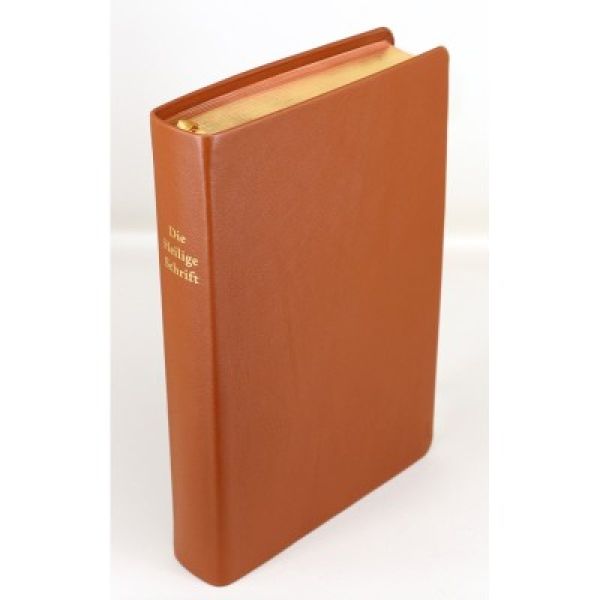 Die Heilige Schrift- Schreibrandbibel, hellbraun, Standardausgabe
