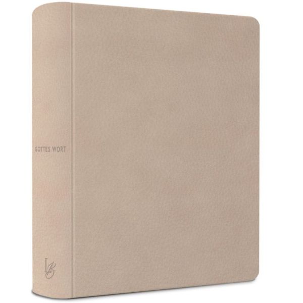 Produktbild des Artikels NeÜ Bibel.heute - Schreibrand - LIEBEZURBIBEL beige (Bibel - Kunstleder)