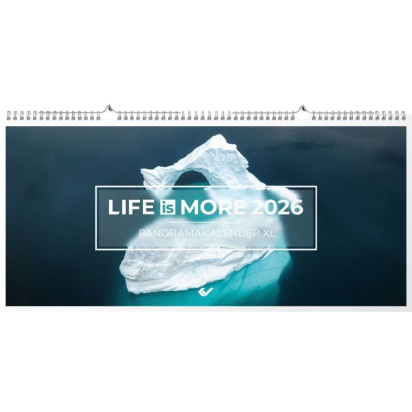 Produktbild des Artikels Life is more 2026 - Panoramakalender (Kalender - Spiralbindung)