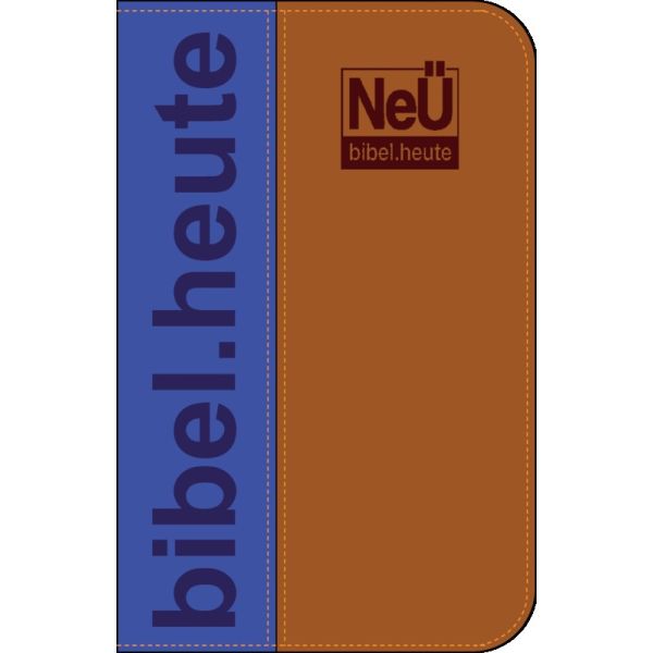 Produktbild des Artikels NeÜ Bibel.heute - Standard - zweifarbig blau/braun (Bibel - Kunstleder)
