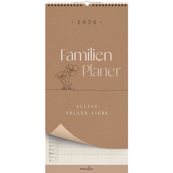 Produktbild des Artikels Alltag voller Liebe 2026 - Familienplaner (Kalender - Spiralbindung)
