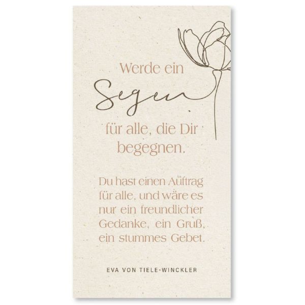 Produktbild des Artikels Metallschild: Werde ein Segen ()