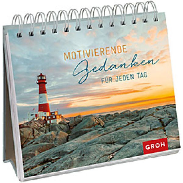 Produktbild des Artikels Motivierende Gedanken für jeden Tag - Aufstellbuch (Buch - Spiralbindung)