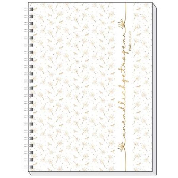 Produktbild des Artikels Memo Block A5: Unendlich getragen (Gold-Edition) (Schreibwaren - Spiralbindung)