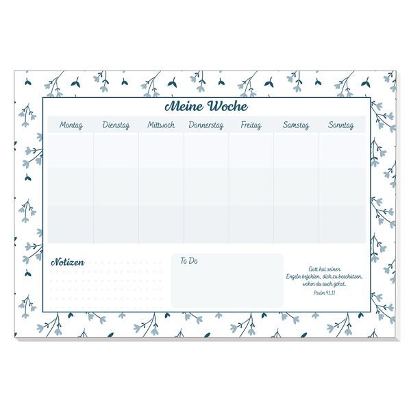 Produktbild des Artikels Wochenplaner "Blumen" ()