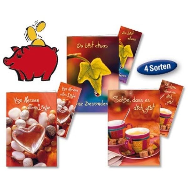 Produktbild des Artikels Faltkarten-Paket mit Magnet-Lesezeichen (Schreibwaren)