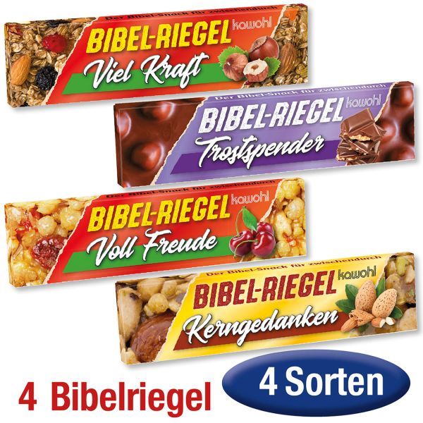 Produktbild - Spar-Paket: 4 Bibelriegel