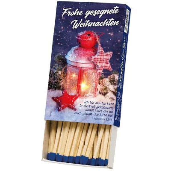 Produktbild des Artikels Zündholzbox - Frohe gesegnete Weihnachten ()