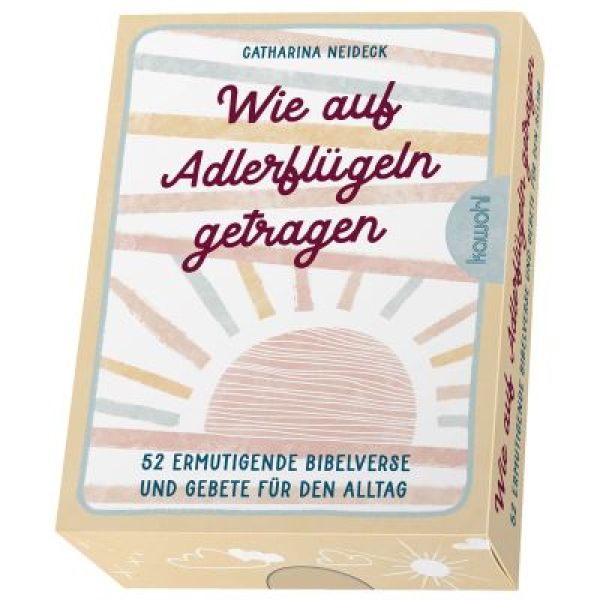 Produktbild des Artikels Karten-Box: Wie auf Adlerflügeln getragen (Schreibwaren)