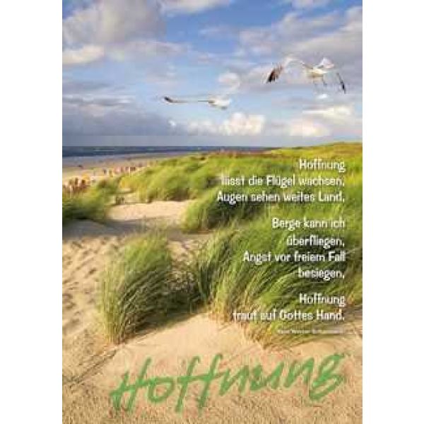Produktbild des Artikels Großposter: Hoffnung lässt die Flügel wachsen 62 x 93 cm ()