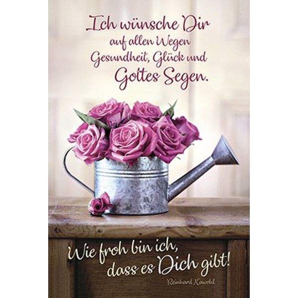 Produktbild des Artikels Faltkarte: Ich wünsche dir auf allen Wegen - Geburtstag (Schreibwaren)