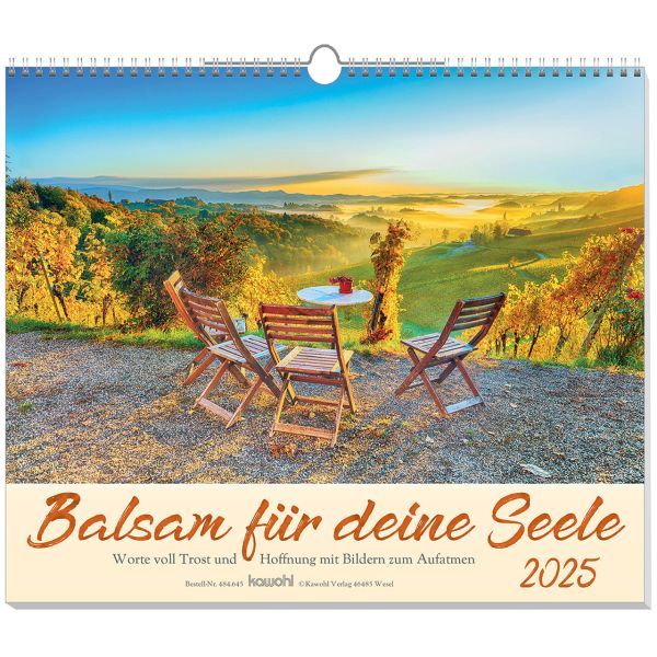 Produktbild des Artikels Balsam für deine Seele 2025 (Kalender - Spiralbindung)