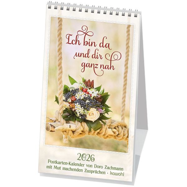 Produktbild des Artikels Ich bin da und dir ganz nah 2026 - Postkartenkalender (Kalender - Spiralbindung)