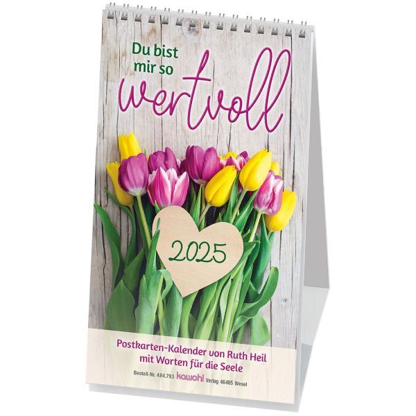 Produktbild - Du bist mir so wertvoll 2025 - Postkartenkalender