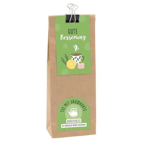 Produktbild des Artikels Tee mit Grußkarte: Gute Besserung (Lebensmittel)
