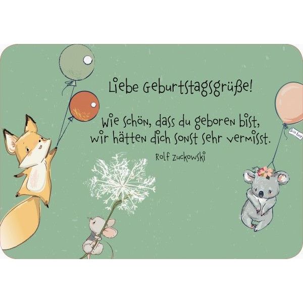 Liebe Geburtstagsgrüße Postkarte (Schreibwaren)