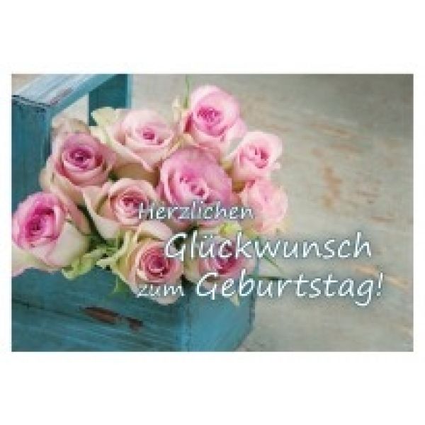Herzlichen Gluckwunsch Zum Geburtstag Postkarte Schreibwaren