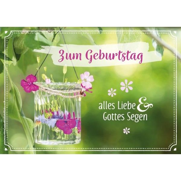 Faltkarte Zum Geburtstag Alles Liebe Und Gottes Segen Schreibwaren