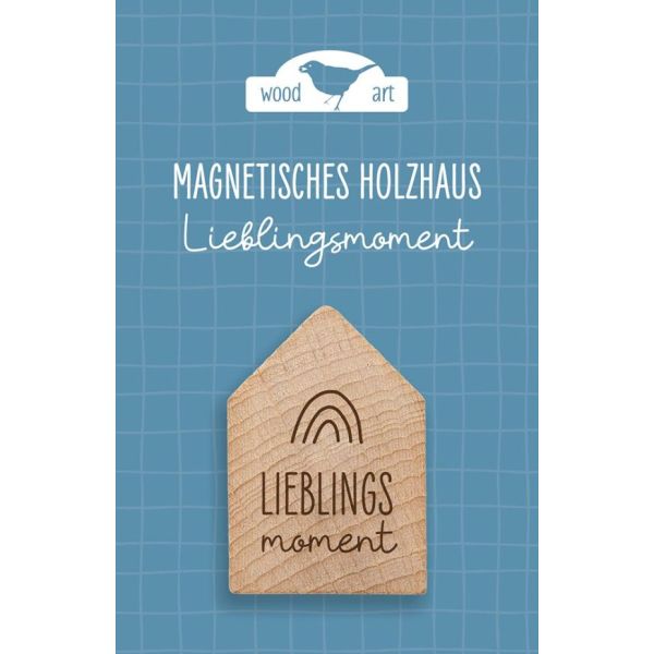 Produktbild des Artikels Holzhaus Magnet "Lieblingsmoment" ()