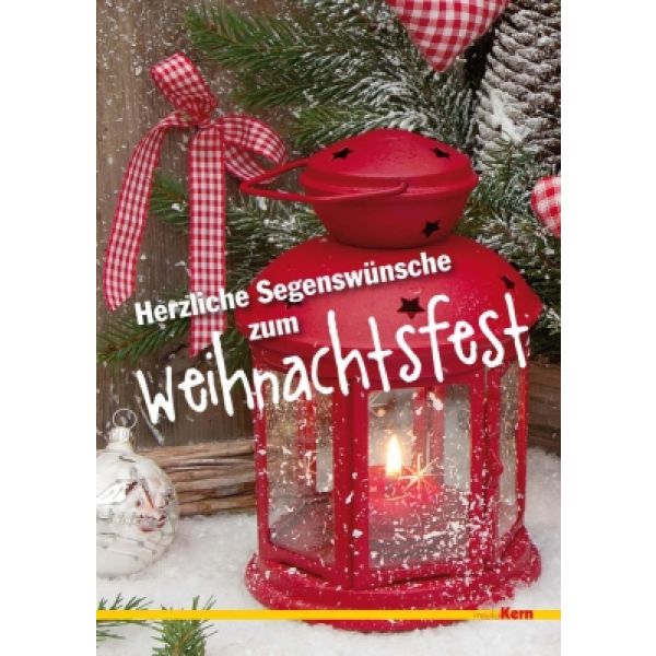 Produktbild des Artikels Grußkarte - Herzliche Segenswünsche zum Weihnachtsfest (Schreibwaren)