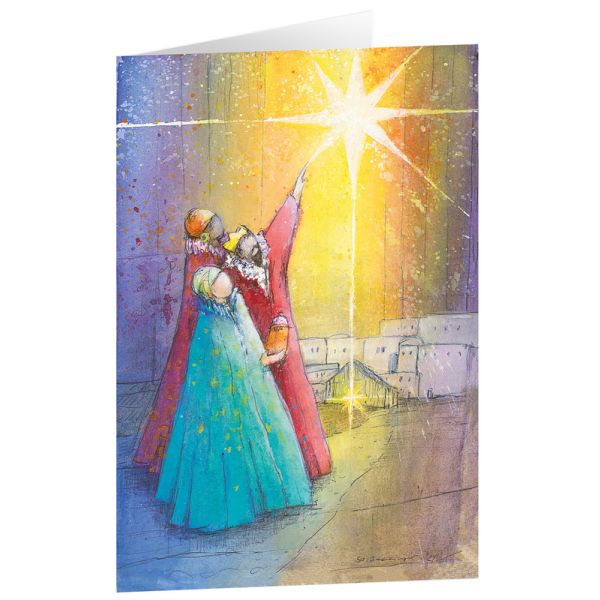 Produktbild des Artikels Kunstkarten "Stern über Bethlehem" 6 Stk. (Schreibwaren)