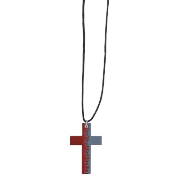 Produktbild - Anhänger Holzkreuz Welle 2,5cm