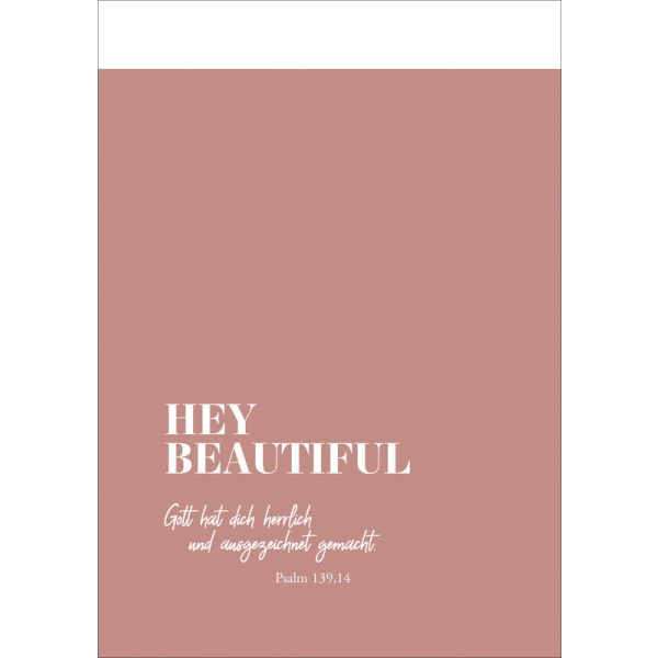 Notizbuch "Hey Beautiful"