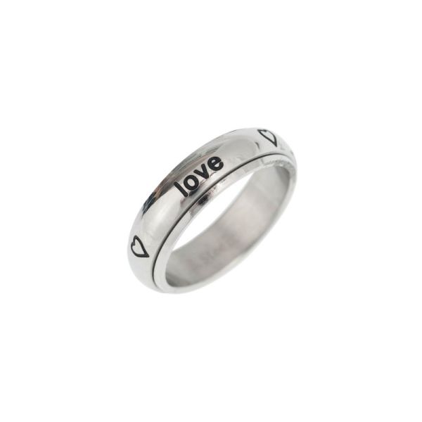 Produktbild - Spin Ring "True love waits ... hearts" - 17mm