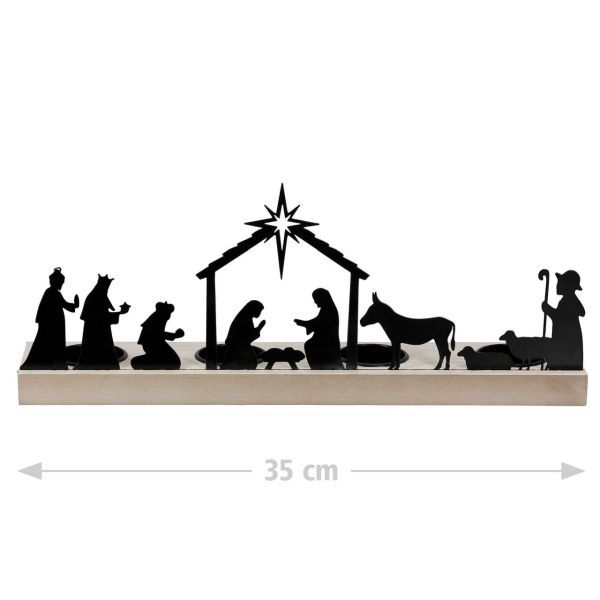 Produktbild des Artikels Teelichtleuchter "Krippe" ()