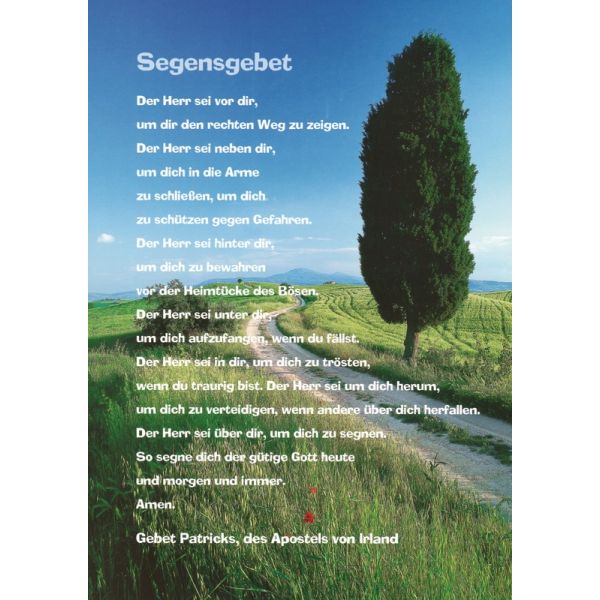 Produktbild des Artikels Poster: Segensgebet ()