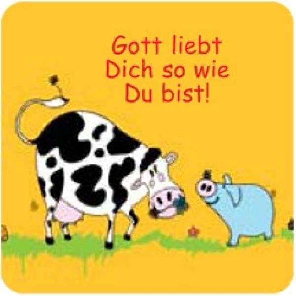 Produktbild des Artikels Magnet "Gott liebt Dich so wie du bist" ()